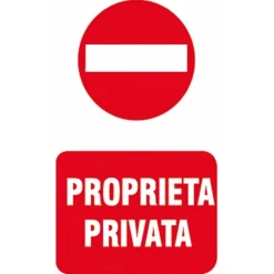 EcoTarga "Proprietà privata" 20 x 30 cm
