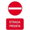 EcoTarga "Strada privata" 20 x 30 cm