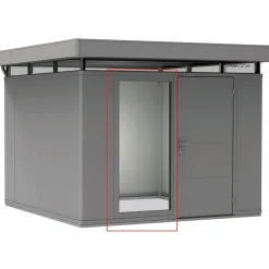 Elemento in vetro per CasaNova Biohort Grigio quarzo metallizzato