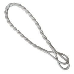 Embrasse Intreccio in rayon lucido grigio perla
