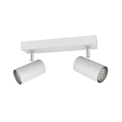 Faretto 2 luci Globo Robby 26x6x12 cm bianco