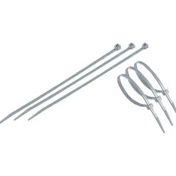 Fascette multiuso in plastica 20 cm grigio, 50 pz