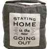 Fermaporta in tessuto con sabbia Staying Home - Going Out