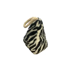 Fermaporta in tessuto con sabbia zebra animalier