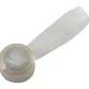 Fermatende calamita Big Lurex in plastica bianca 2 pz