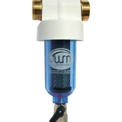 Filtro dissabbiatore mini con testa e ghiera in ottone 25/30 l/minuto 3/4"-1"