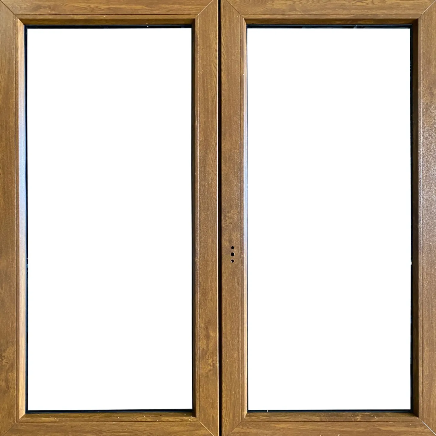 Finestra 2 ante dx pvc color legno 140x140 cm