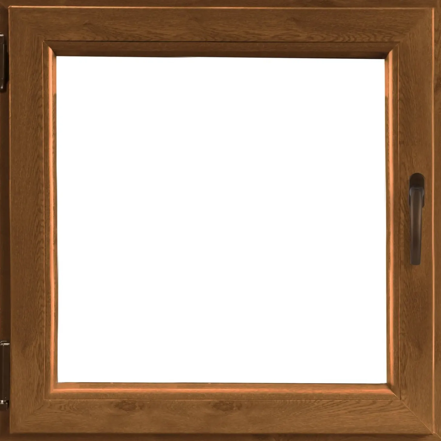 Finestra in PVC Noce 1 Anta 60 cm x 60 cm apertura a sinistra