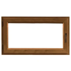 Finestra in PVC Noce 1 Anta 80 cm x 45 cm apertura a sinistra
