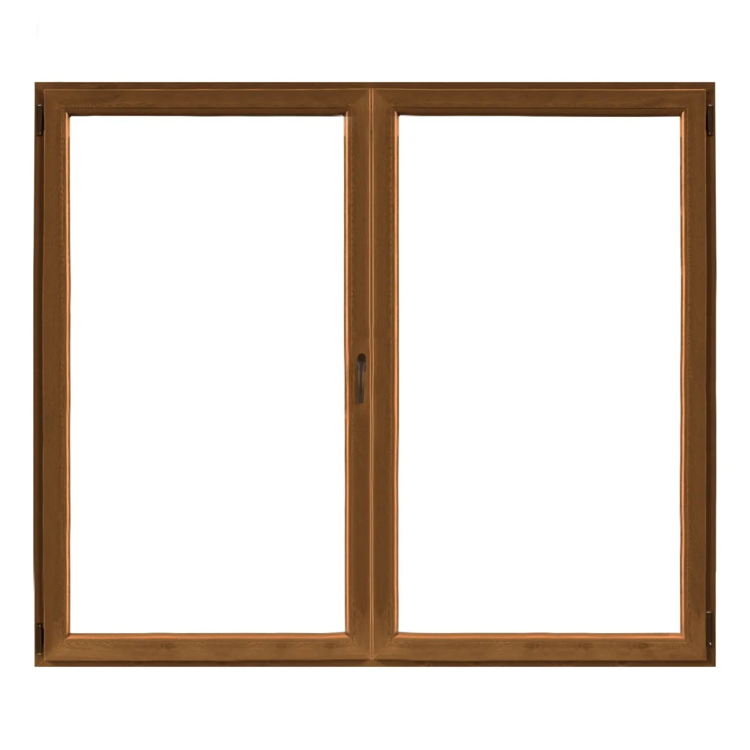 Finestra in PVC Noce 2 Ante 140 cm x 120 cmapertura a sinistra
