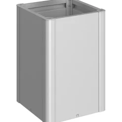 Fioriera da esterno Biohort Belvedere Maxi argento metallizzato 77x53x53 cm
