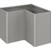 Fioriera da esterno Biohort Belvedere Maxi grigio quarzo 77x102x102 cm