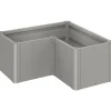 Fioriera da esterno Biohort Belvedere Mini grigio quarzo 45x102x102 cm