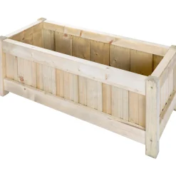 Fioriera da esterno Casual in legno naturale 80x36 cm