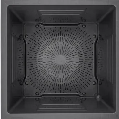 Fioriera da esterno Cubo Millennium in polipropilene antracite 49x49x49 cm