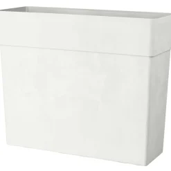 Fioriera da esterno Deroma Like materiale sintetico bianco 65x78x29,5 cm