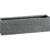 Fioriera da esterno OBI Valsonne in fibreclay antracite 59,5x16x16 cm