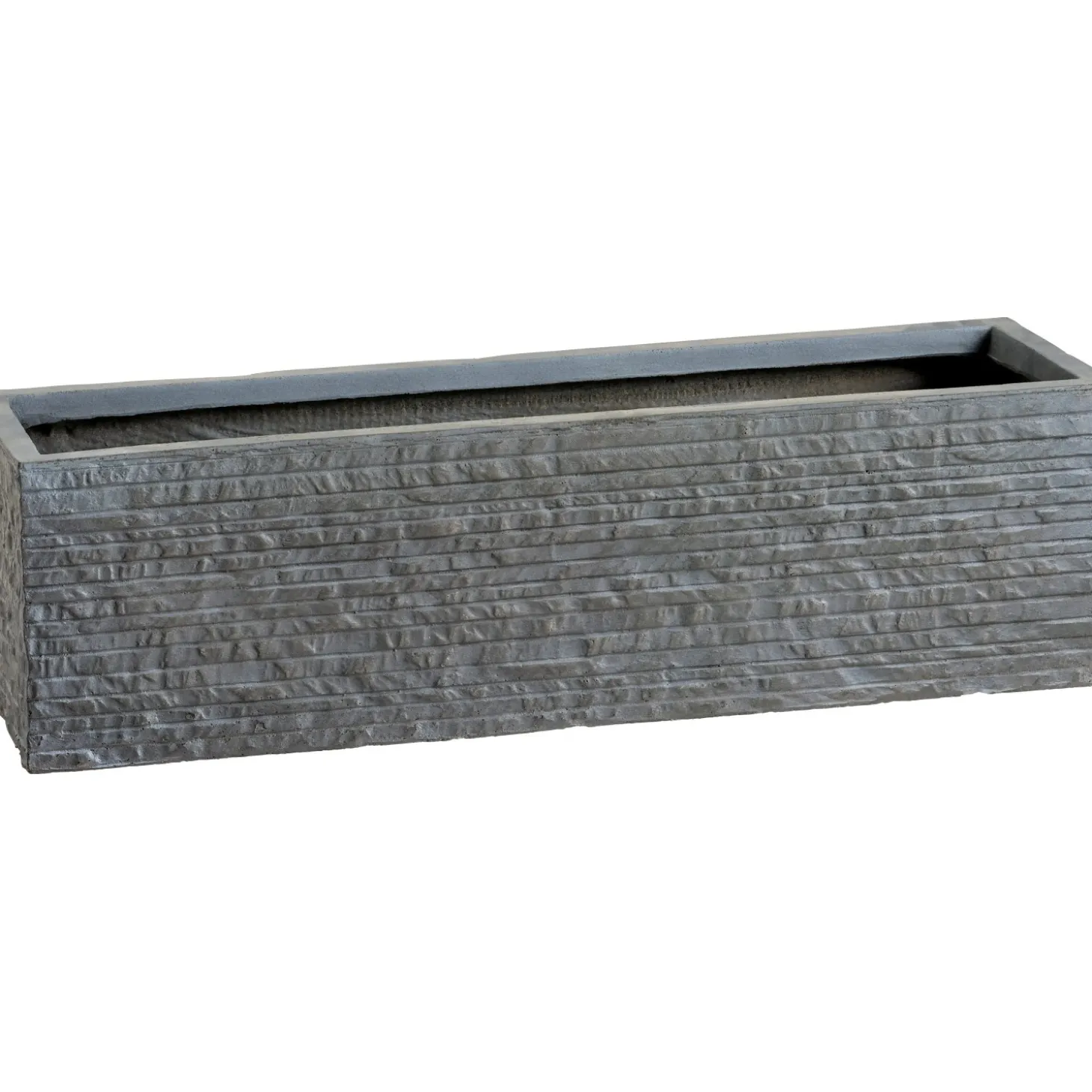 Fioriera da esterno OBI Valsonne in fibreclay antracite 59,5x16x16 cm