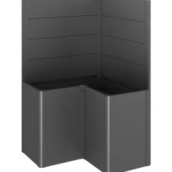 Fioriera frangivista Belvedere Biohort profilo a L 100 cm Grigio sc met 2 pz