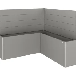Fioriera frangivista Belvedere Biohort profilo a L 200 cm Gri quarz met 2 pz