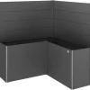 Fioriera frangivista Belvedere Biohort profilo a L 150 cm Gri sc met 2 pz