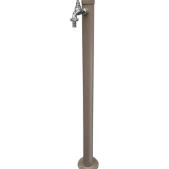 Fontana da giardino Cambridge in metallo tortora H 85 cm