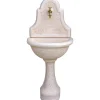 Fontana da giardino Dora in cemento rosa H 120 cm