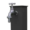 Fontana da giardino Manchester in metallo antracite H 85 cm
