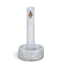 Fontana da giardino Mini To in cemento grigio chiaro H 65,5 cm