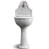 Fontana da giardino Reno in cemento grigio H 125cm
