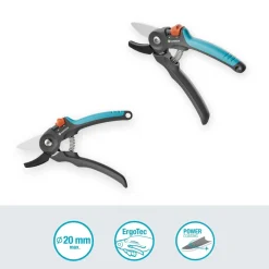 Forbici da potatura a incudine Gardena PremiumCut taglio fino a Ø 20 mm