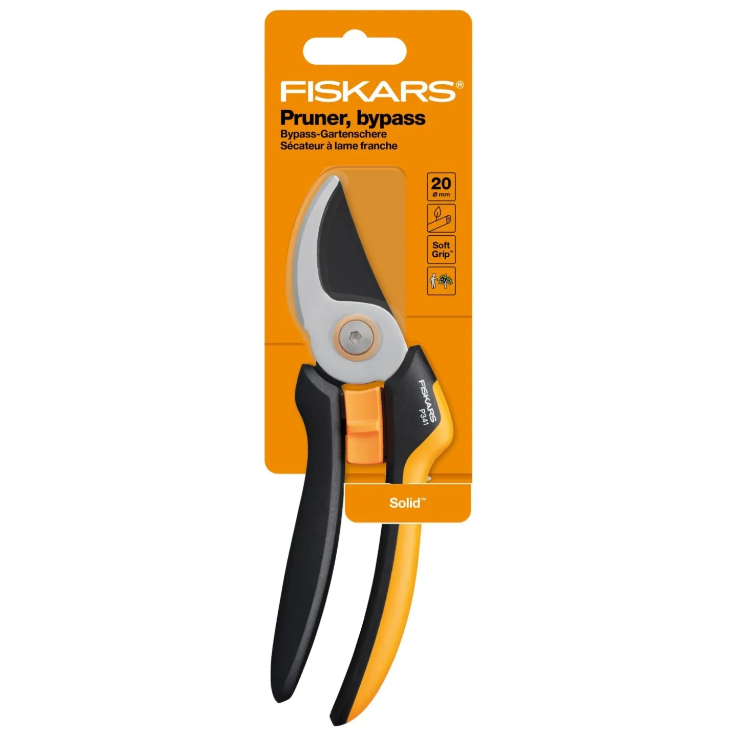 Forbici da potatura Fiskars Bypass Solid P341-L
