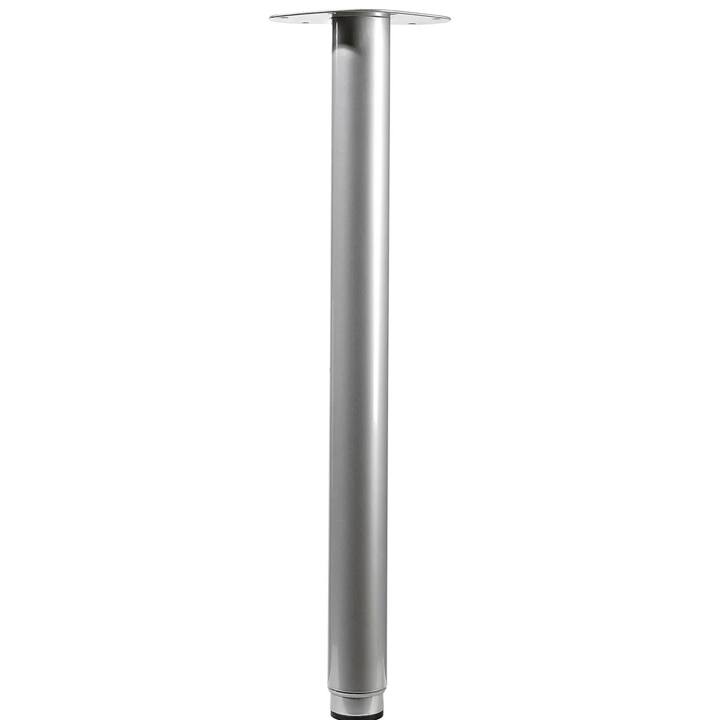 Gamba da tavolo in acciaio Hettich Ø 50 x H 900-1200 mm colore argento