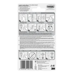 Ganci adesivi 3M Command™ per bagno in plastica, medi, bianchi