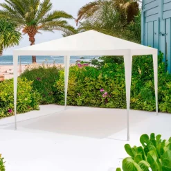 Gazebo bianco 290x290x235 cm