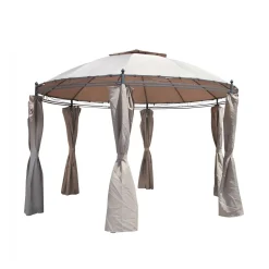 Gazebo in acciaio e poliestere Braga 350x350x270 cm