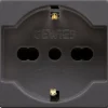Gewiss System Black presa 2P+T 16 A 250 V ac nera