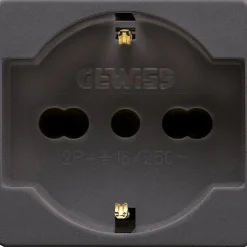 Gewiss System Black presa 2P+T 16 A 250 V ac nera