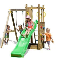 Gioco da giardino Funny 3 scivolo e altalena 290 x 200 x h210 cm