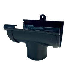 Giunto in PVC First Plast con scarico e guarnizione antracite 12,5 cm
