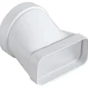 Giunto orizzontale da tubo tondo Ø 100 a tubo 120 mm x 60 mm