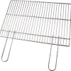 Graticola acciaio SANDRIGARDEN manici richiudibili 57x40x0,5 cm