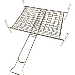 Graticola doppia cromata SANDRIGARDEN con piedi 27x37 cm