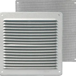 Griglia di aerazione in alluminio zincato 228 mm x 228 mm