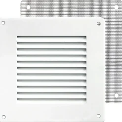 Griglia di aerazione in lamiera 140 mm x 140 mm