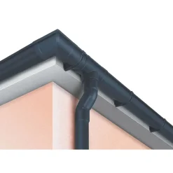 Grondaia in PVC First Plast antracite Ø 125 mm