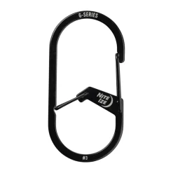 1 g-series moschettone a doppia camera in acciaio inox nero