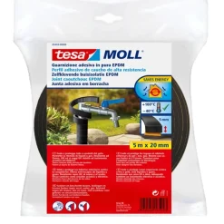 Guarnizione in schiuma nera EPDM per esterni 5 m x 20 mm
