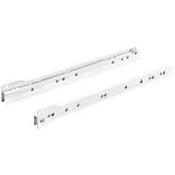 Guida a rulli in acciaio verniciato bianco 350 mm 15kg