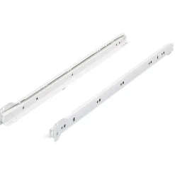 Guida cassetti a rotelle 60 cm acciaio verniciato bianco